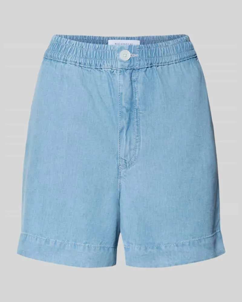 Rich&Royal Shorts aus Lyocell in Denim-Optik Hellblau