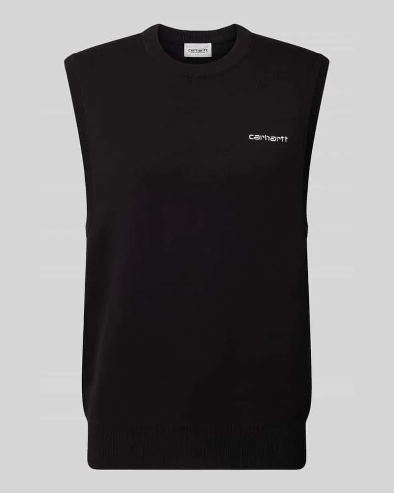 Carhartt WIP Stricktop mit Label-Stitching Black