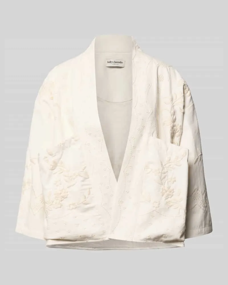 Lollys Laundry Jacke mit Stitchings Modell 'Rumi Offwhite