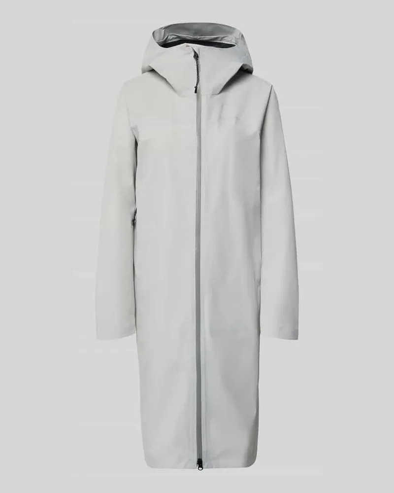 Peak Performance Mantel mit Zweiwege-Reißverschluss und Kapuze Stein