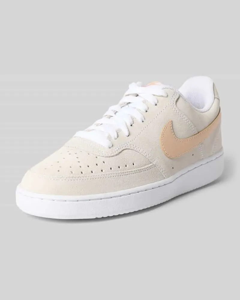 Nike Sneaker aus echtem Leder Modell 'COURT VISION LO SD PRM Weiss