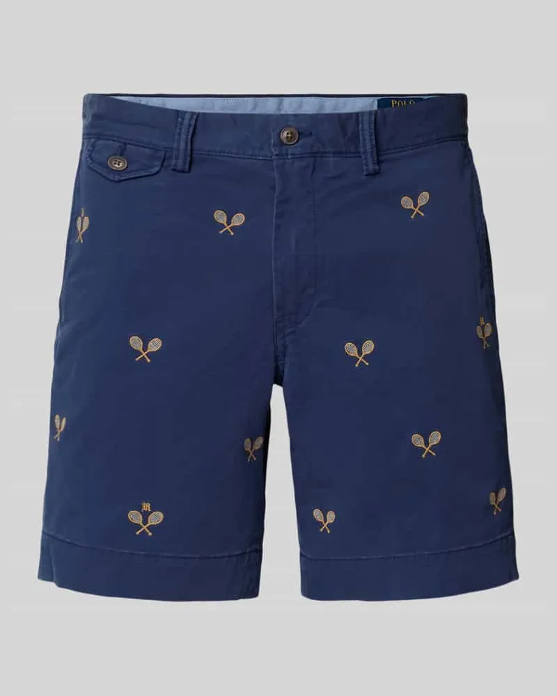 Ralph Lauren Straight Fit Shorts mit Eingrifftaschen Marine