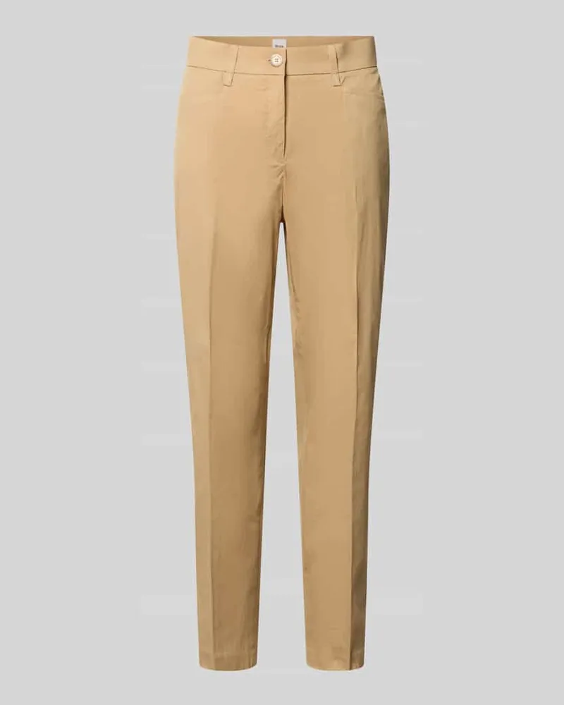Brax Regular Fit Hose aus Baumwoll-Mix Modell 'MARA S Beige