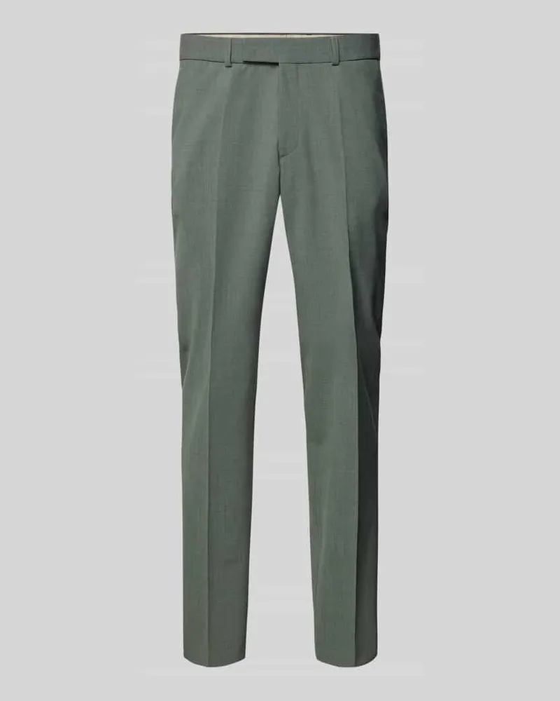 Carl Gross Regular Fit Bundfaltenhose mit Woll-Anteil Modell 'Sendrik Gruen