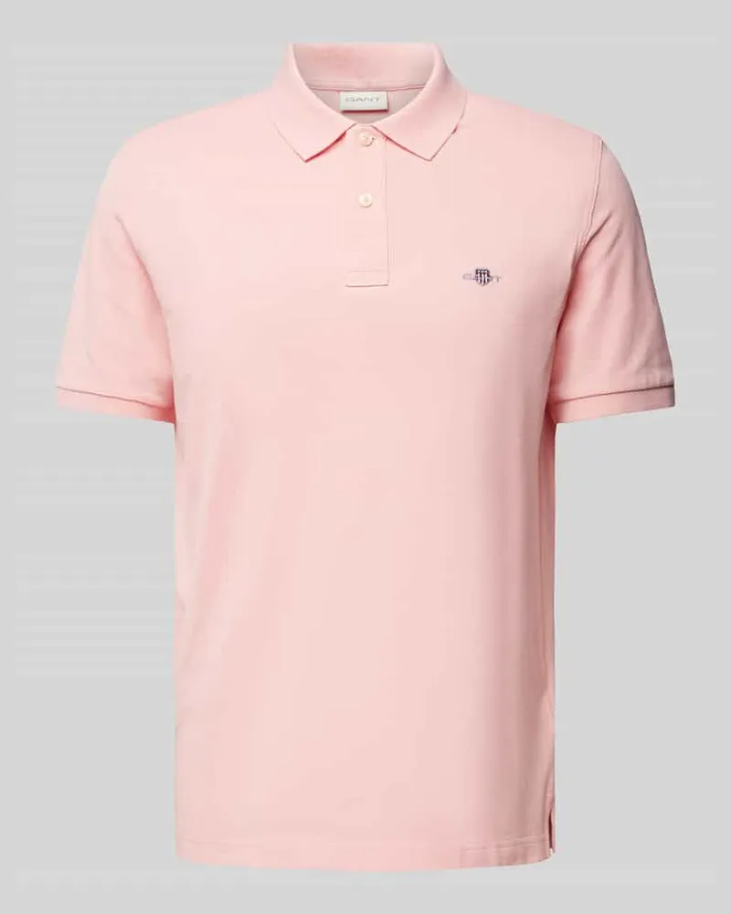 Gant Regular Fit Poloshirt mit Label-Stitching Modell 'SHIELD Pink