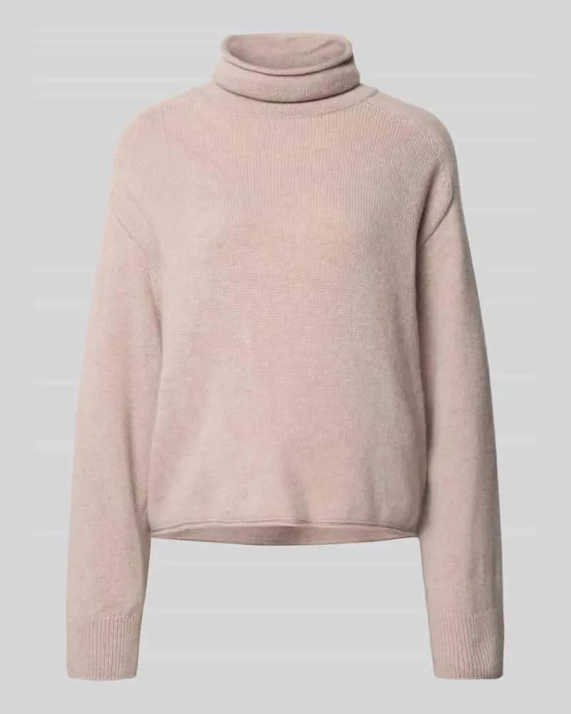 Marc O'Polo Relaxed Fit Rollkragenpullover aus Woll-Mix Stein