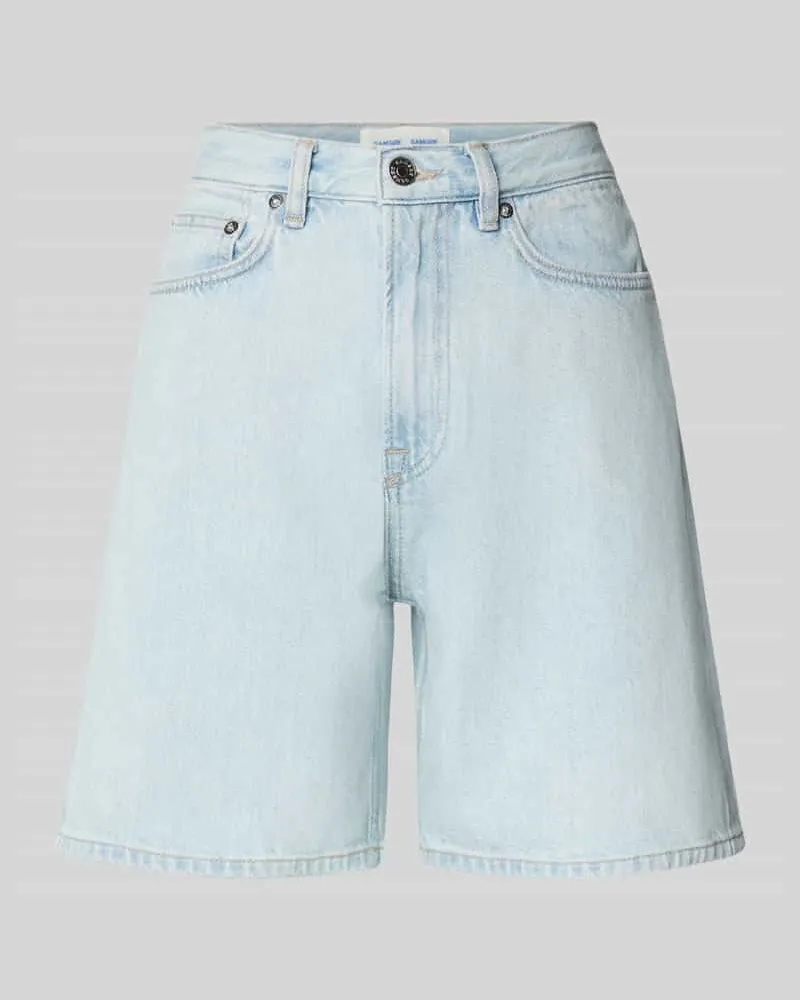 Samsøe & Samsøe Jeansshorts mit Eingrifftaschen Modell 'SASHELLY Hellblau