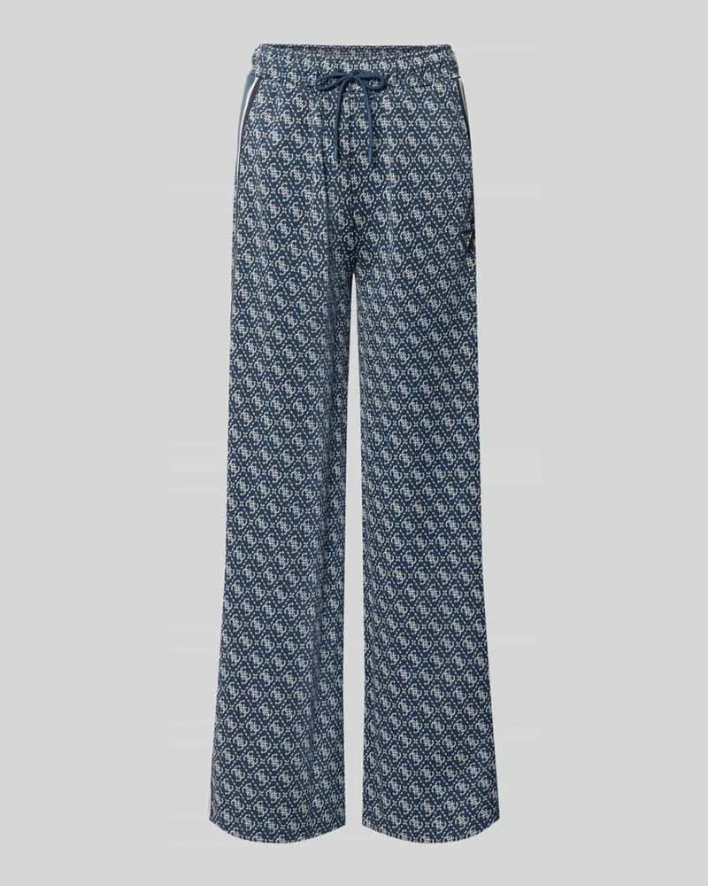 Guess Sweatpants mit Logo-Muster im Allover-Look Marine