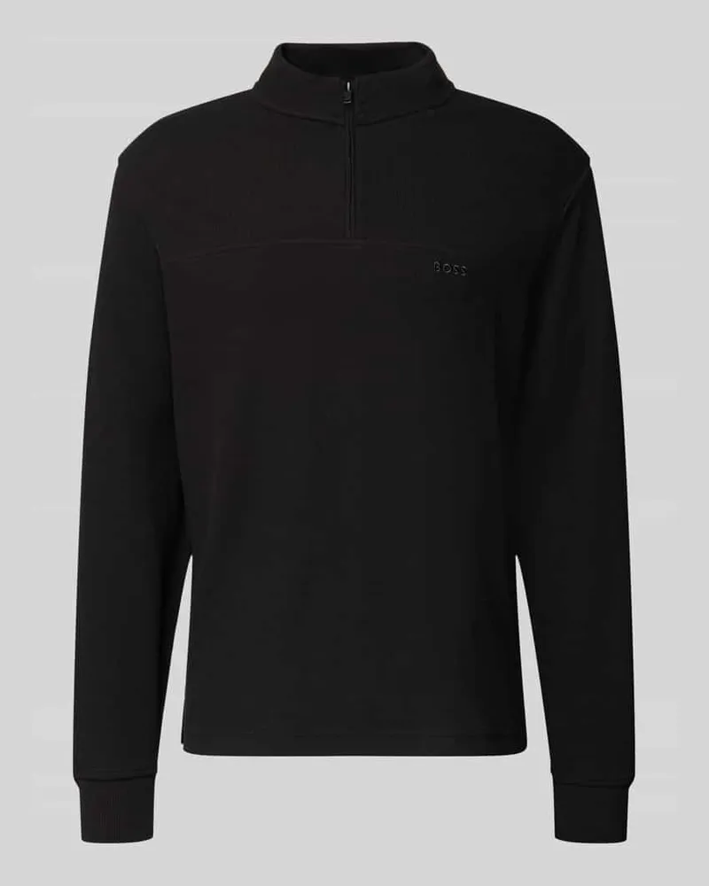 HUGO BOSS Regular Fit Sweatshirt aus Baumwoll-Mix Modell 'PE_HIVE Black