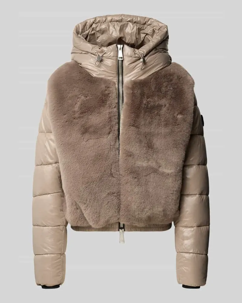 khujo Steppjacke mit Kunstfell-Besatz Modell 'ONIKA Beige