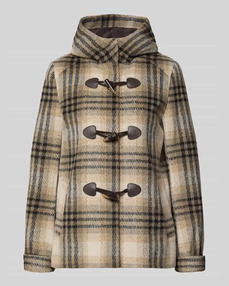 Christian Berg Regular Fit Jacke mit Woll-Anteil Dunkelbraun