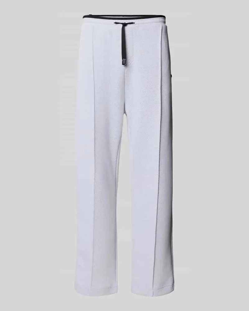 HUGO BOSS Relaxed Fit Jogginghose mit Baumwoll-Anteil Weiss