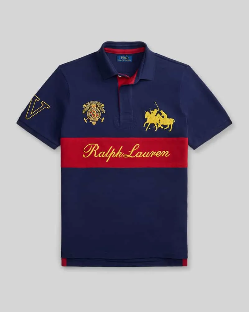 Ralph Lauren Regular Fit Poloshirt aus reiner Baumwolle Marine