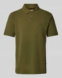 Camel Active Regular Fit Poloshirt mit Logo-Stitching Oliv