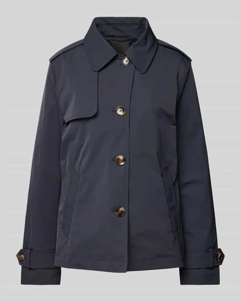 Fuchs Schmitt Trenchcoat mit Umlegekragen Marine