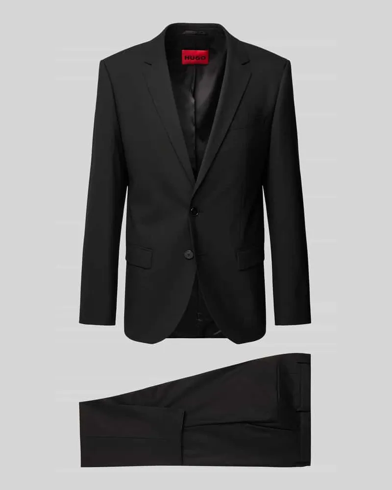 HUGO BOSS Anzug mit Pattentaschen Modell 'Arti/Hesten Black
