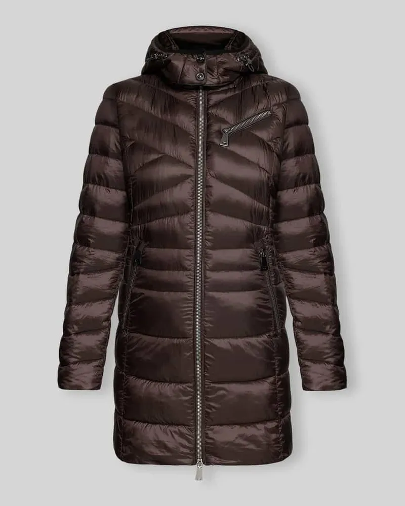 Gil Bret Regular Fit Steppjacke mit Kapuze Mittelbraun