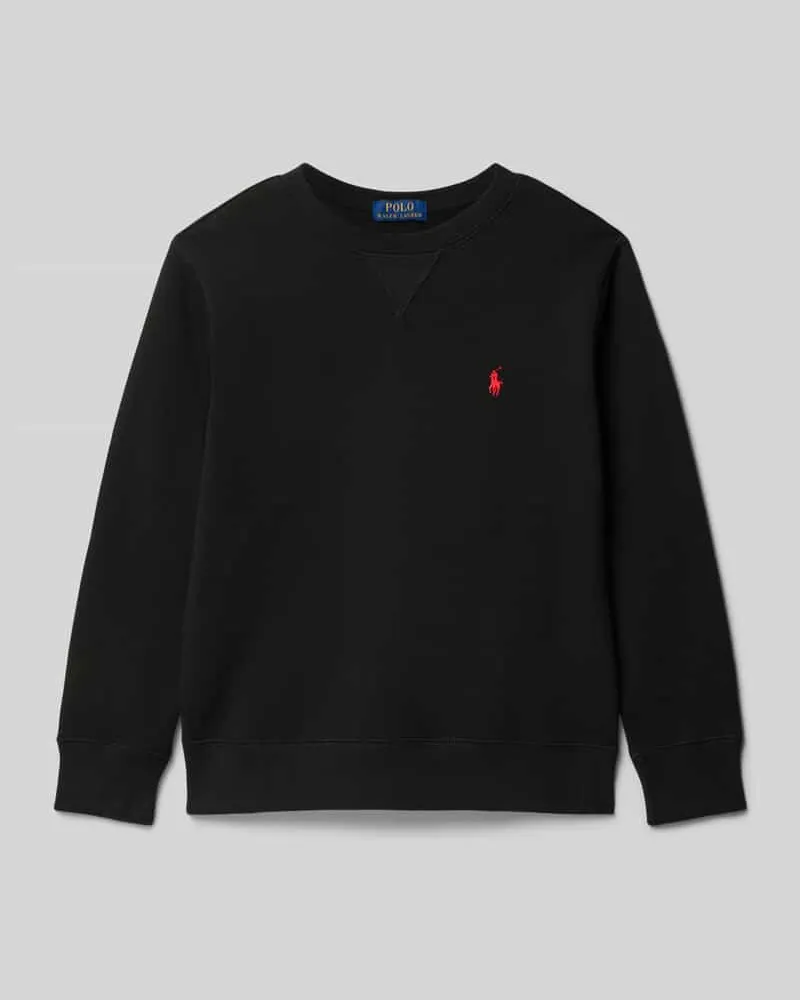 Ralph Lauren Sweatshirt mit Label-Stitching Black