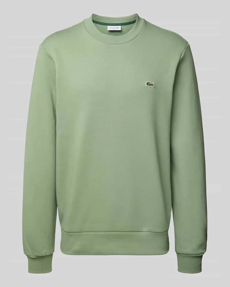 Lacoste Regular Fit Sweatshirt aus Baumwoll-Mix Gruen