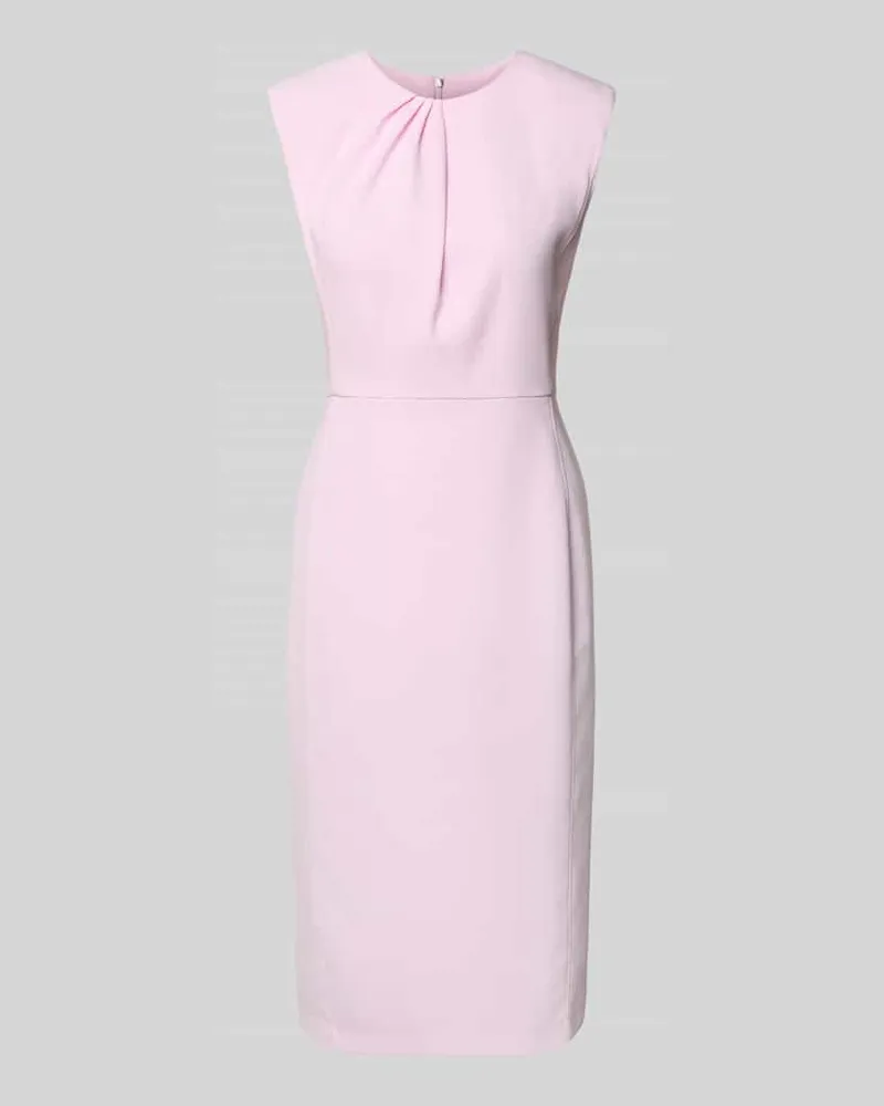 Marc Cain Regular Fit Midikleid mit Gehschlitz Pink