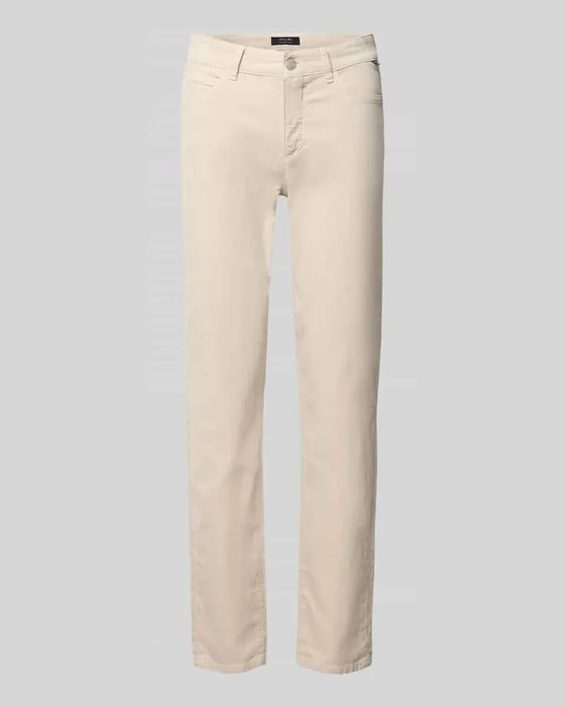 Marc Cain Schmale Hose aus Baumwoll-Mix mit Modal Anteil Modell 'SILEA Offwhite