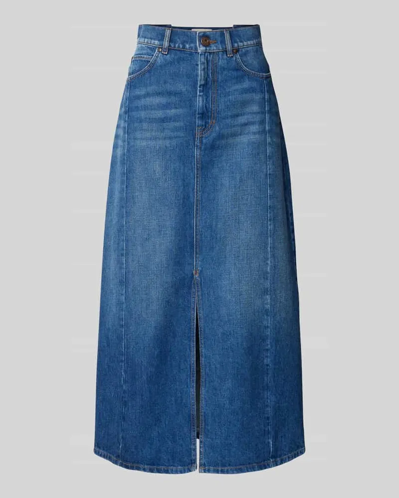 【関税＆送料込み】Max Mara Pianosa Long Denim Skirt Clothi Long, cotton-denim skirt, navy | Weekend Max Mara