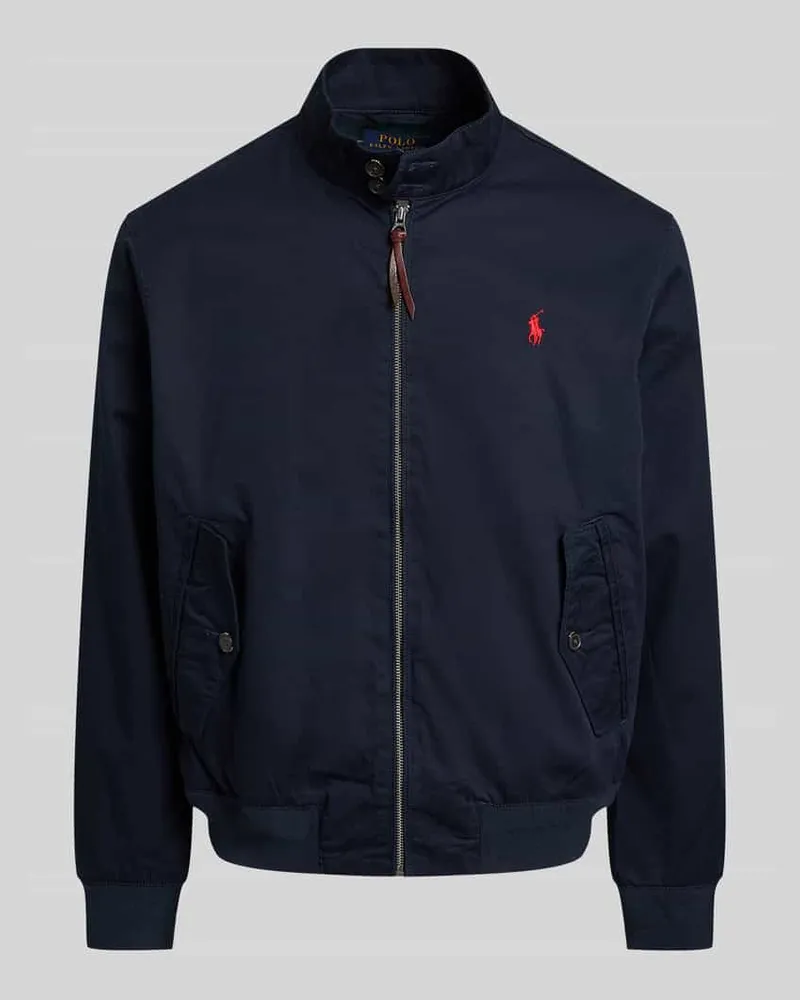 Ralph Lauren Bomberjacke mit Logo-Stickerei Blau