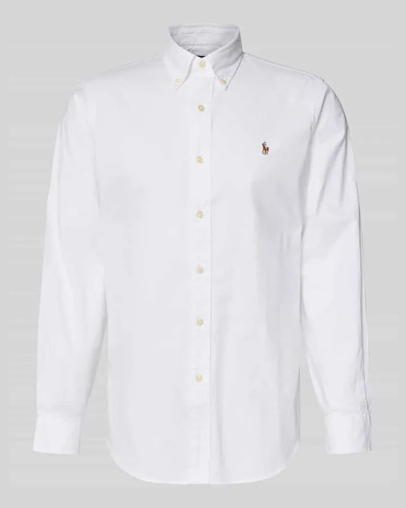 Ralph Lauren Freizeithemd mit Knopfleiste Weiss
