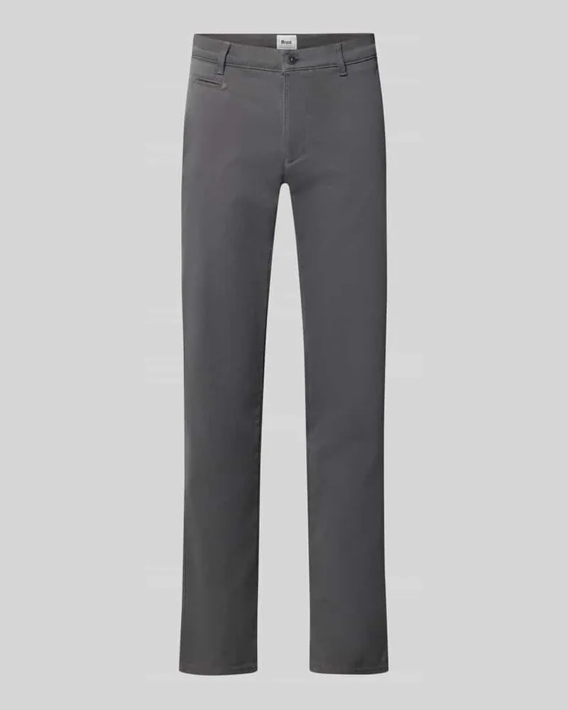 Brax Modern Fit Chino aus Baumwoll-Mix Modell 'Fabio Anthrazit