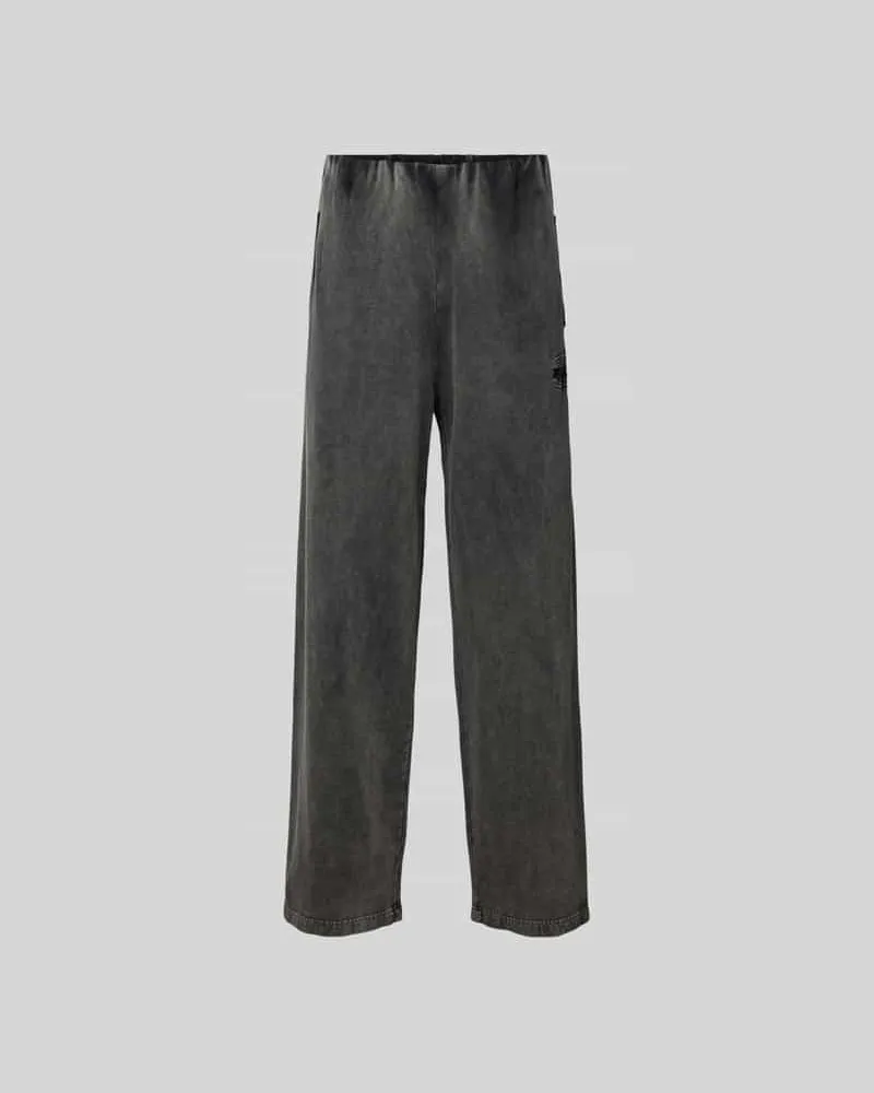 Diesel Stoffhose mit Label-Stitching Black