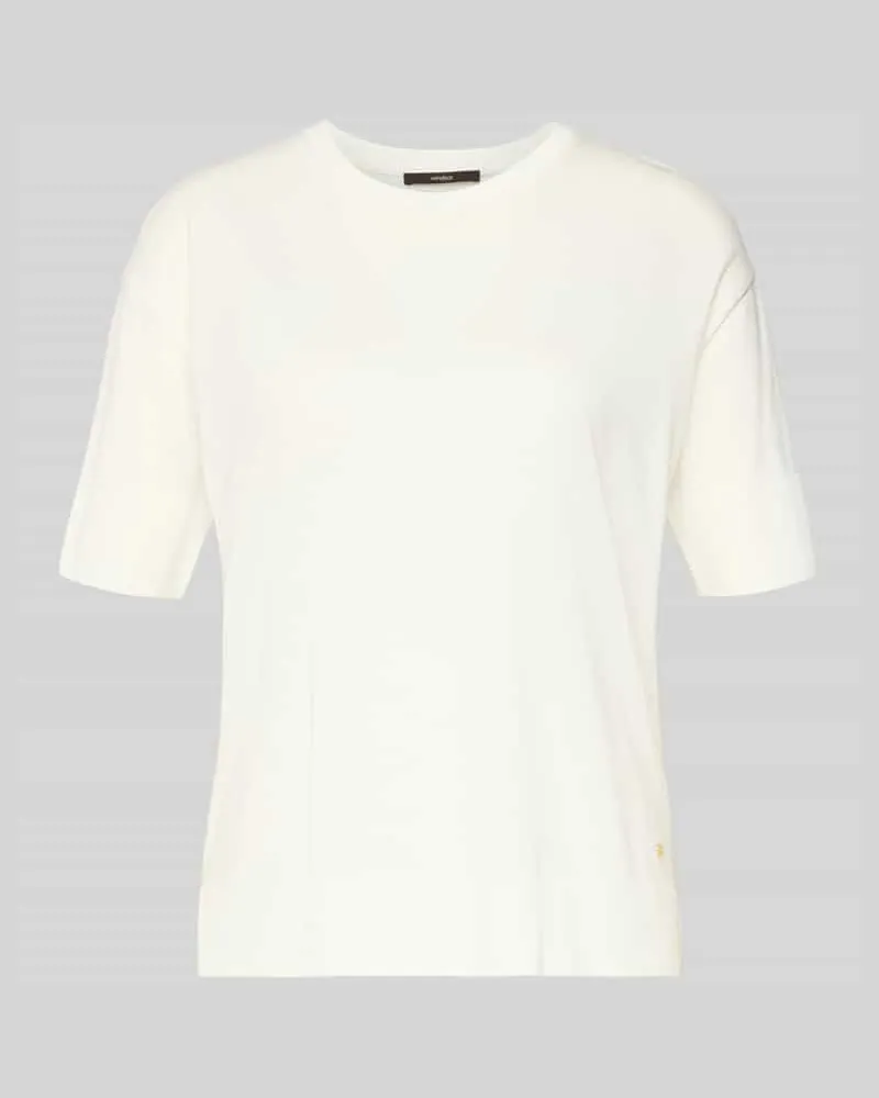 windsor. Relaxed T-Shirt mit Logo-Applikation Weiss