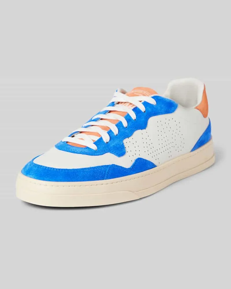 P448 Ledersneaker mit Kontrastbesatz Modell 'Bali Royal