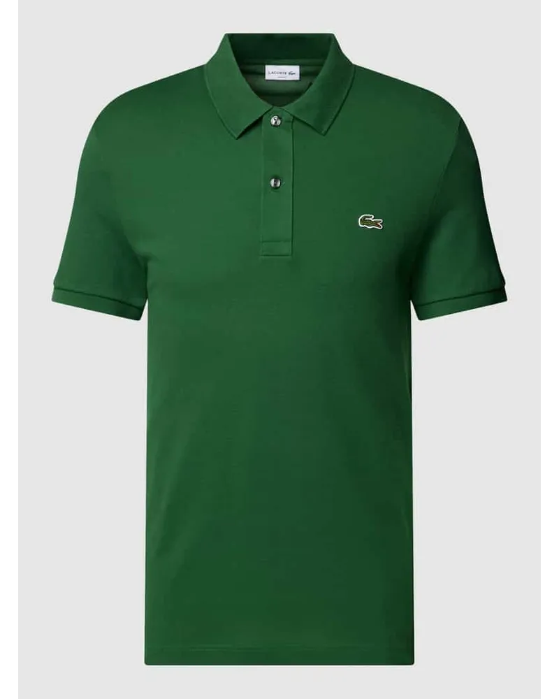 Lacoste Poloshirt mit Label-Stitching Gruen