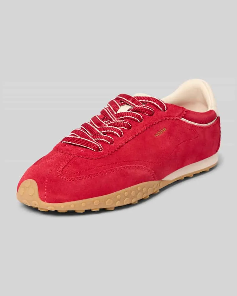 HOFF Sneaker aus echtem Leder mit Logo-Detail Modell 'Bridge Rot
