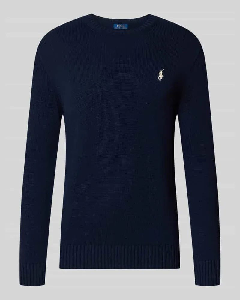 Ralph Lauren Relaxed Fit Pullover aus reiner Baumwolle Marine