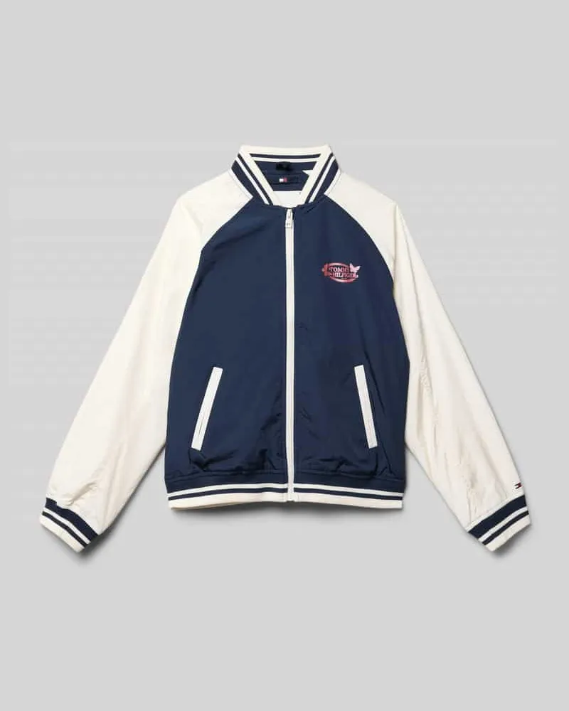 Tommy Hilfiger Relaxed Fit Bomberjacke mit Rückenlogo Marine