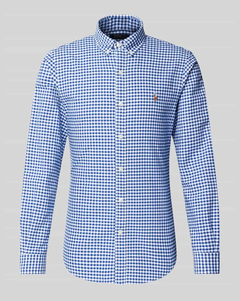 Ralph Lauren Slim Fit Freizeithemd aus reiner Baumwolle Modell 'OXFORD Dunkelblau