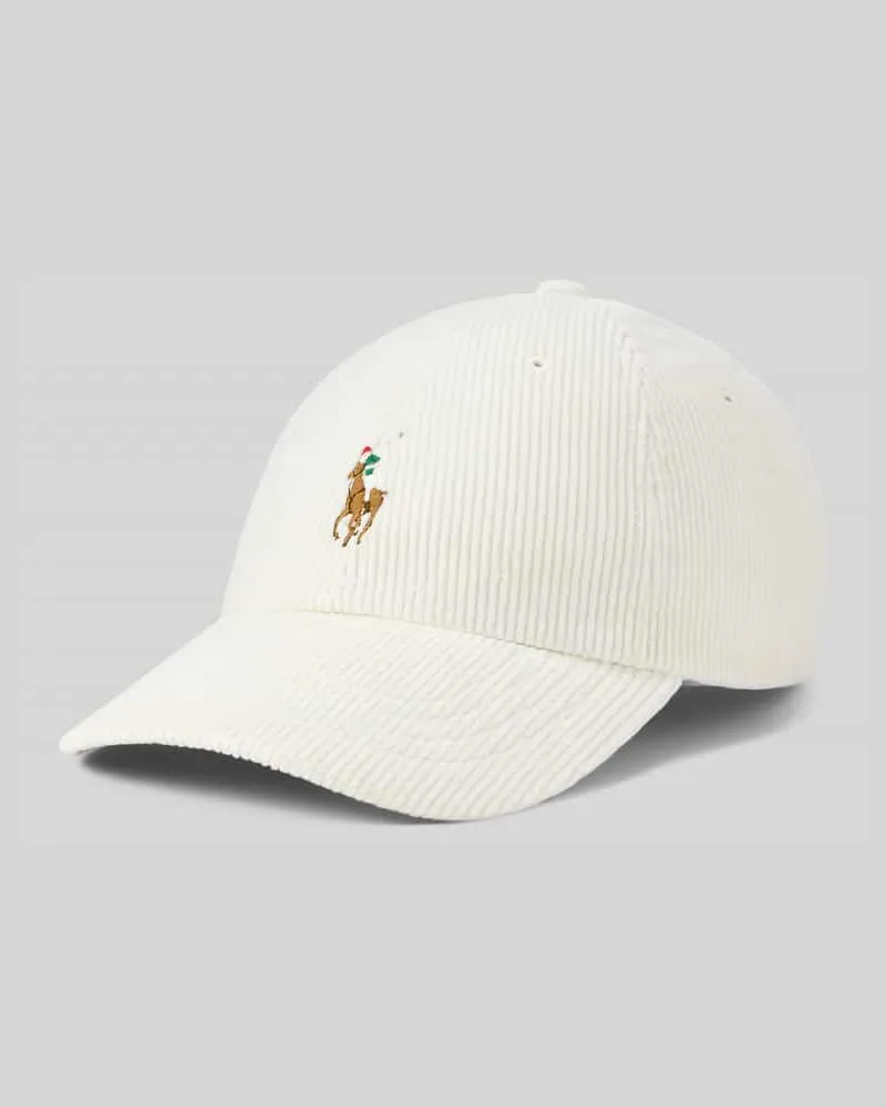Ralph Lauren Cap mit Logo-Stickerei Offwhite
