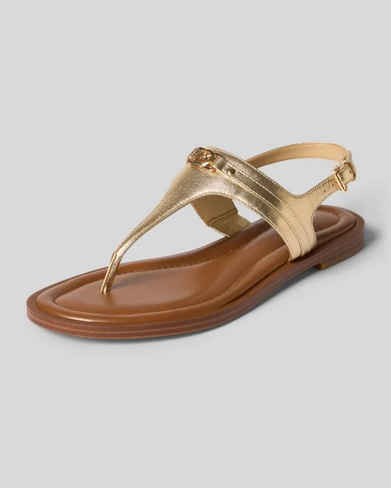 Michael Kors Sandalen aus echtem Leder Modell 'Mandy Gold
