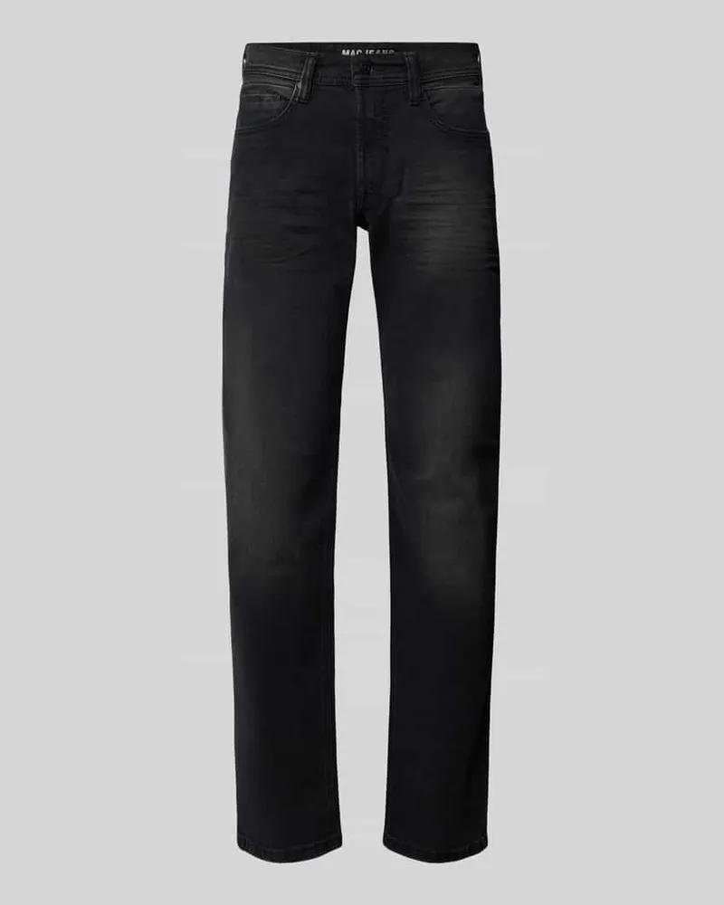 MAC Jeans Slim Fit Jeans mit Dark Wash Anthrazit