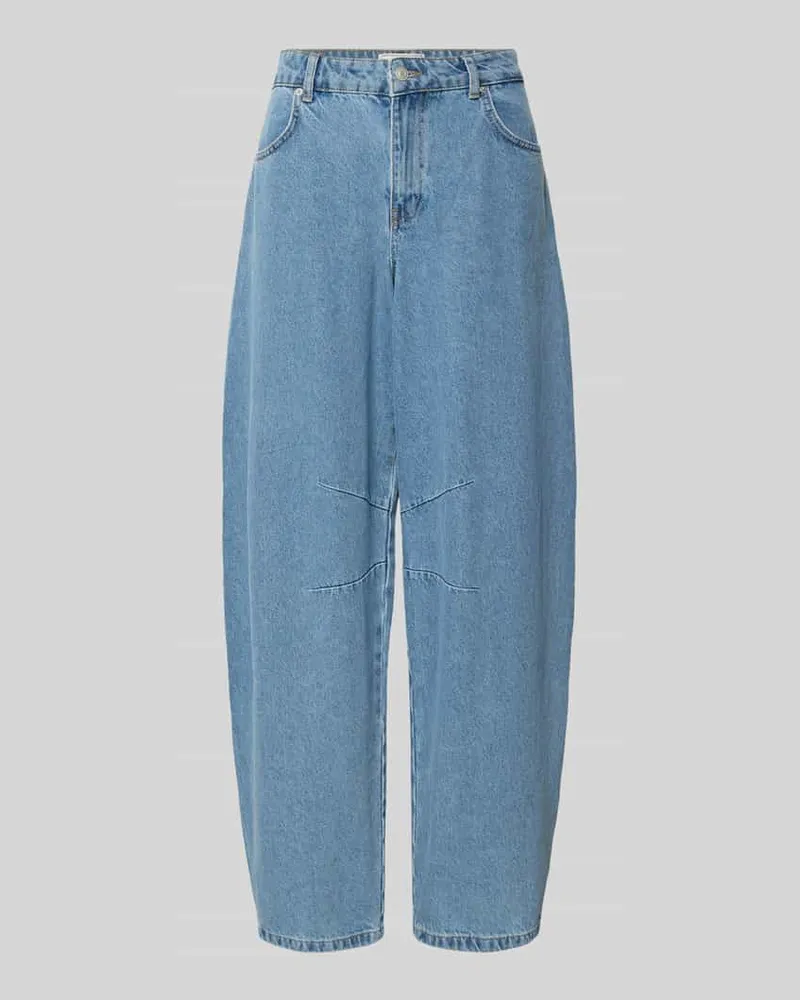 Neo Noir Barrel Fit Jeans mit Eingrifftaschen Modell 'Alannah Hellblau