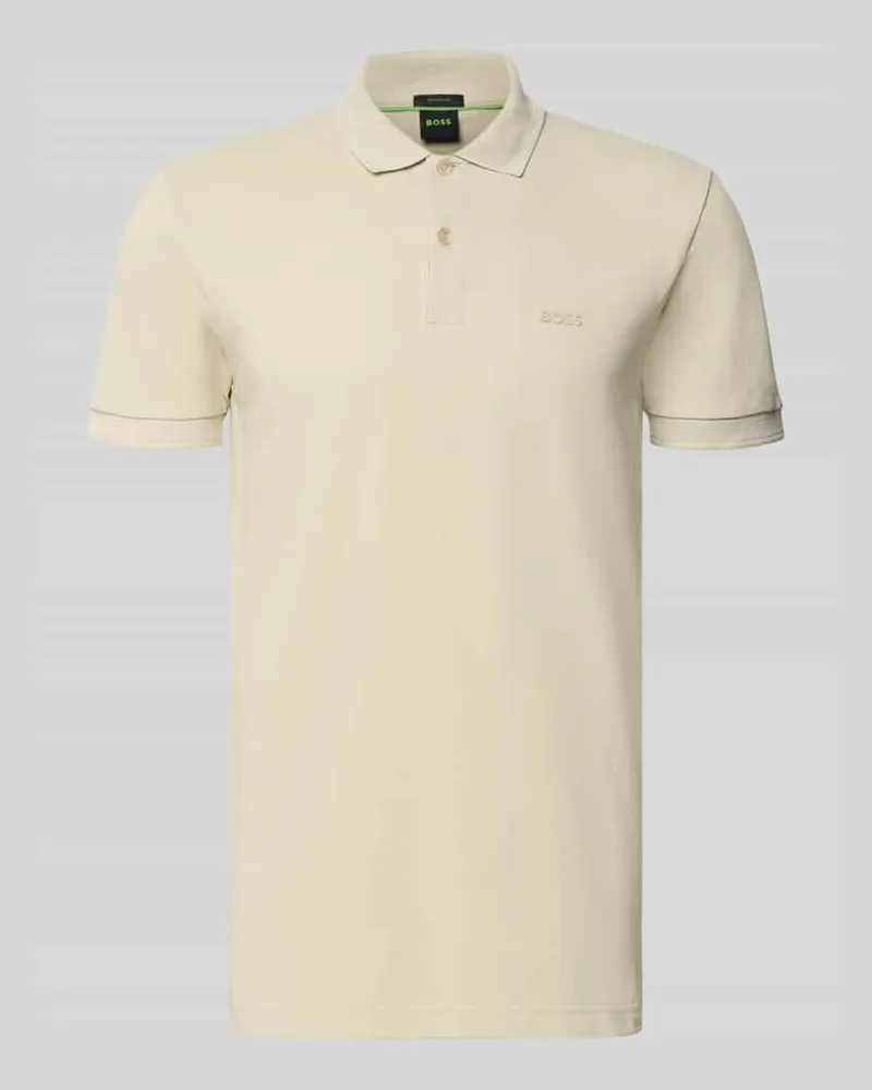 HUGO BOSS Regular Fit Poloshirt aus reiner Baumwolle Modell 'PIO 1 Sand