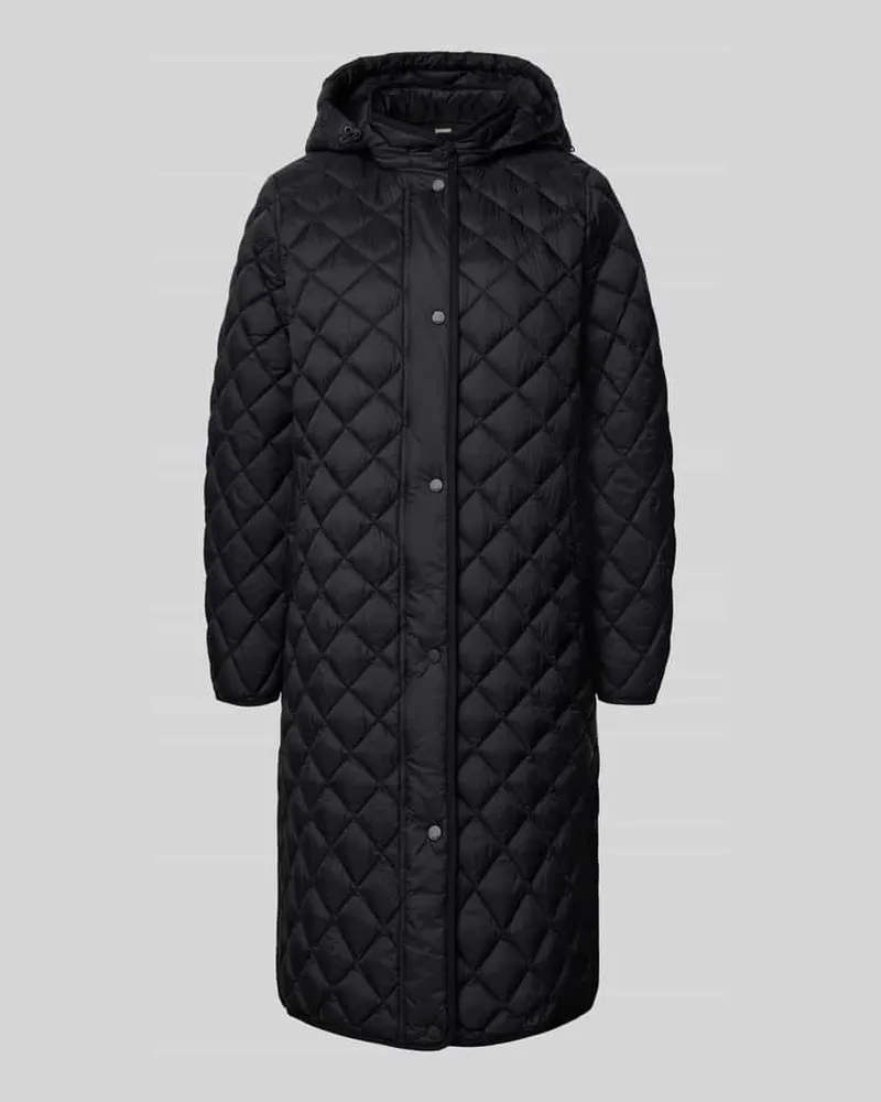 cinque Straight Fit Steppmantel Modell 'Philia Black