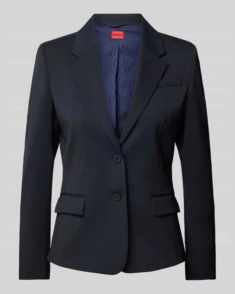 HUGO BOSS Blazer in unifarbenem Design Modell 'AREDANA Marine