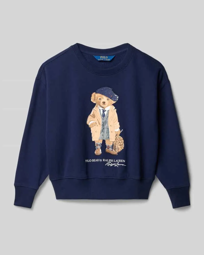 Ralph Lauren Regular Fit Sweatshirt mit Logo-Print Marine