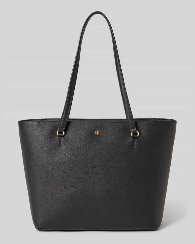 Ralph Lauren Shopper aus echtem Rindsleder Modell 'KARLY Black