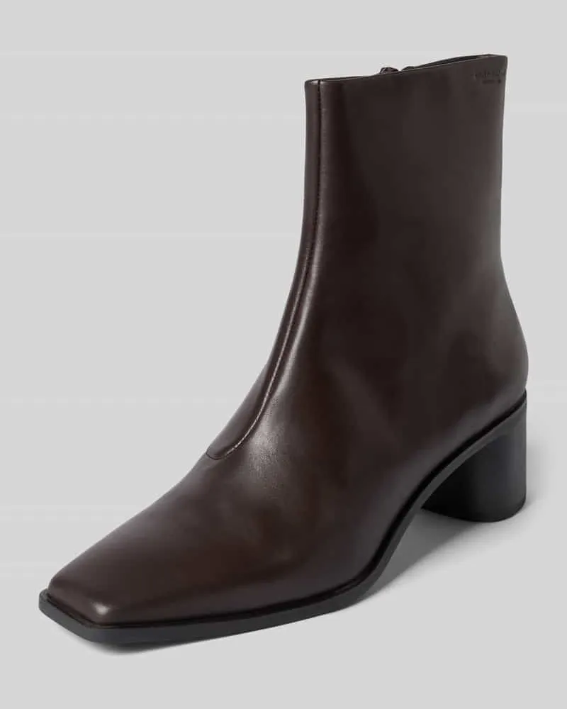 Vagabond Stiefelette aus Rindsnappa mit Blockabsatz Modell 'FAY Dunkelbraun