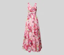 Abendkleid mit V-Ausschnitt