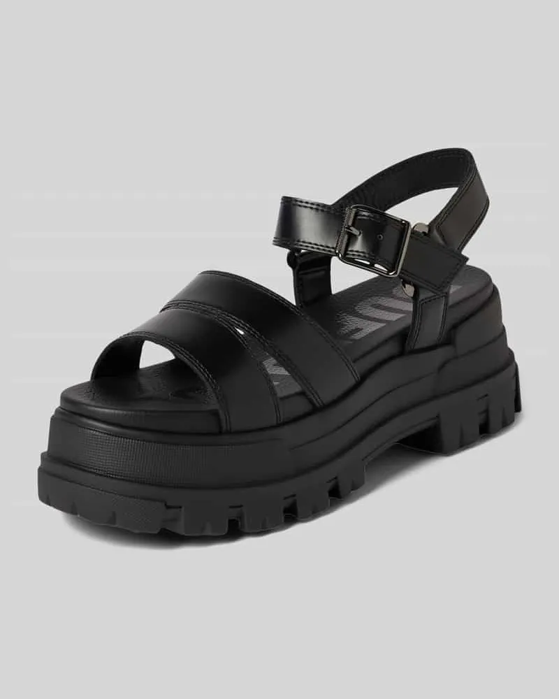 Buffalo Sandalette mit profilierter Plateausohle Modell 'ASPHA Black