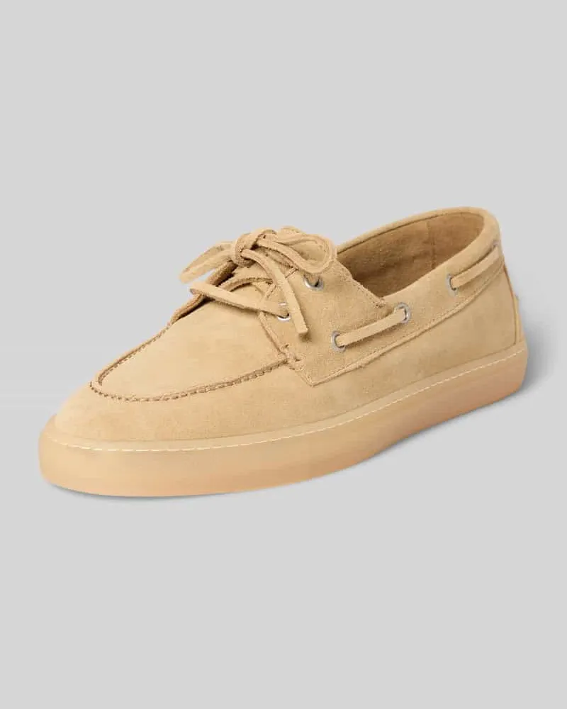 Copenhagen Schnürschuhe aus echtem Leder Sand